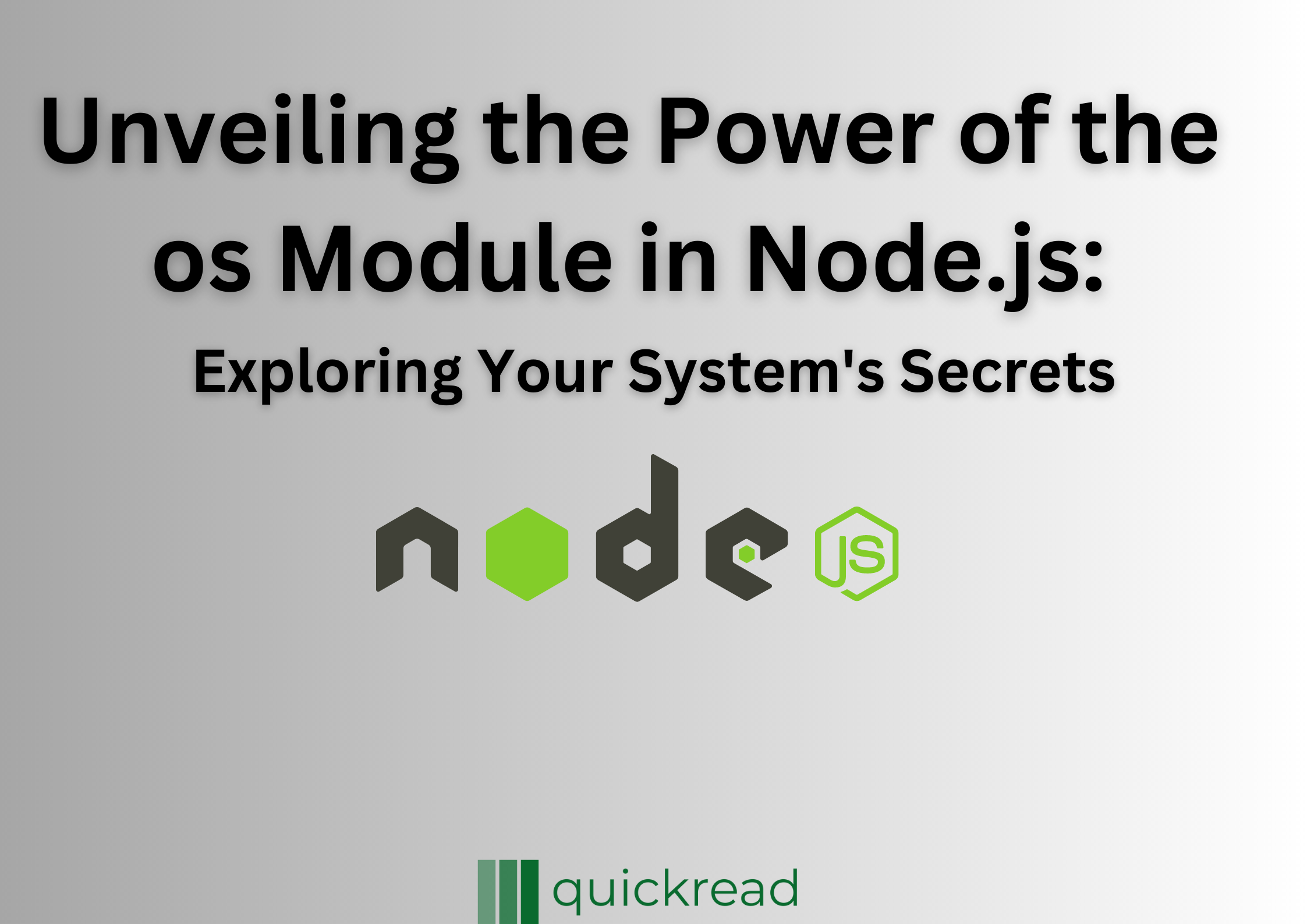 Unveiling the Power of the os Module in Node.js: Exploring Your System's Secrets